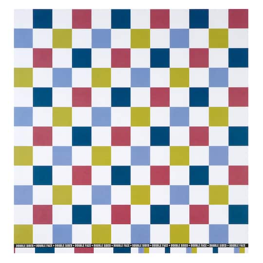12" x 12" Club Grid Double-Sided Cardstock Paper by Recollections™